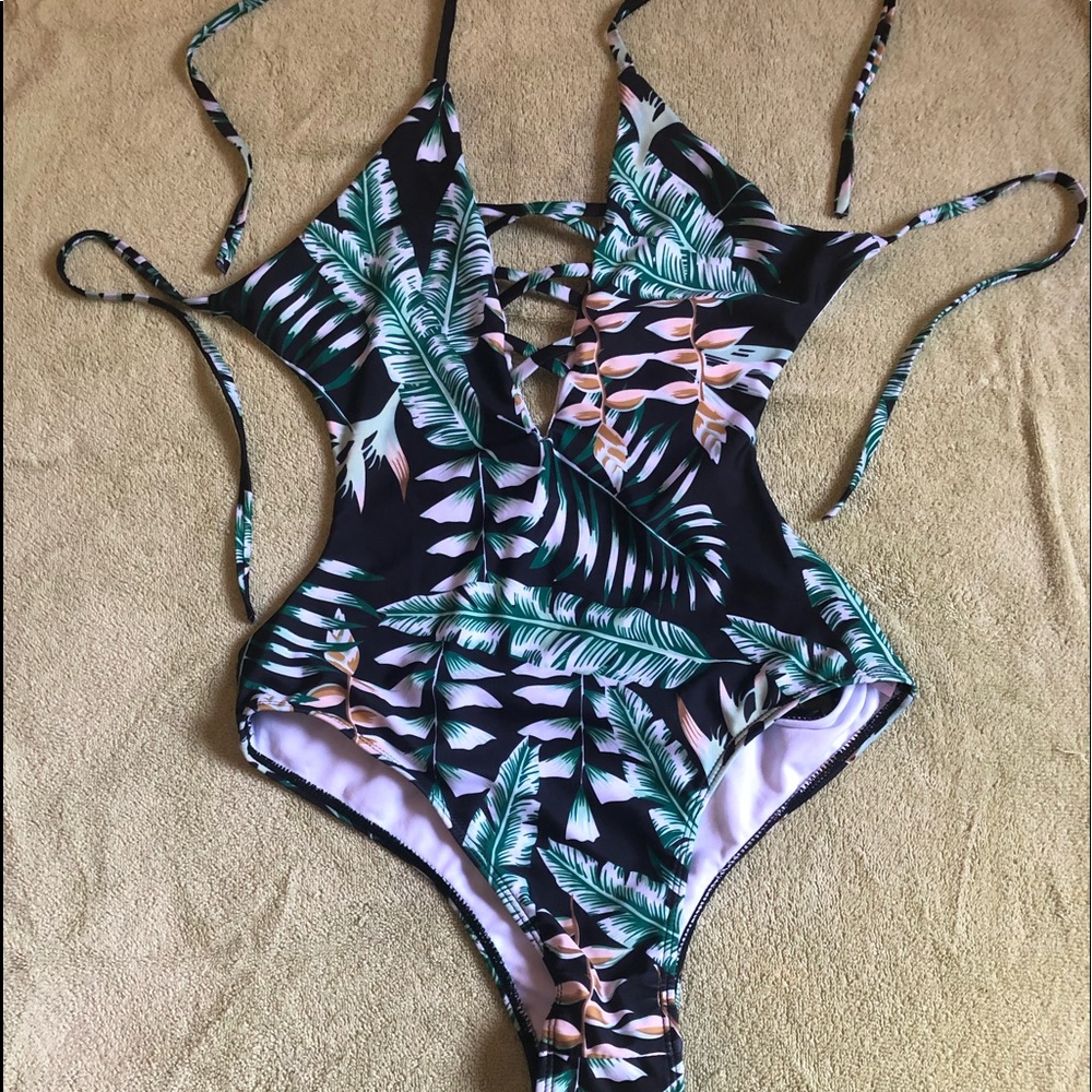 Adorable tropical swimsuit